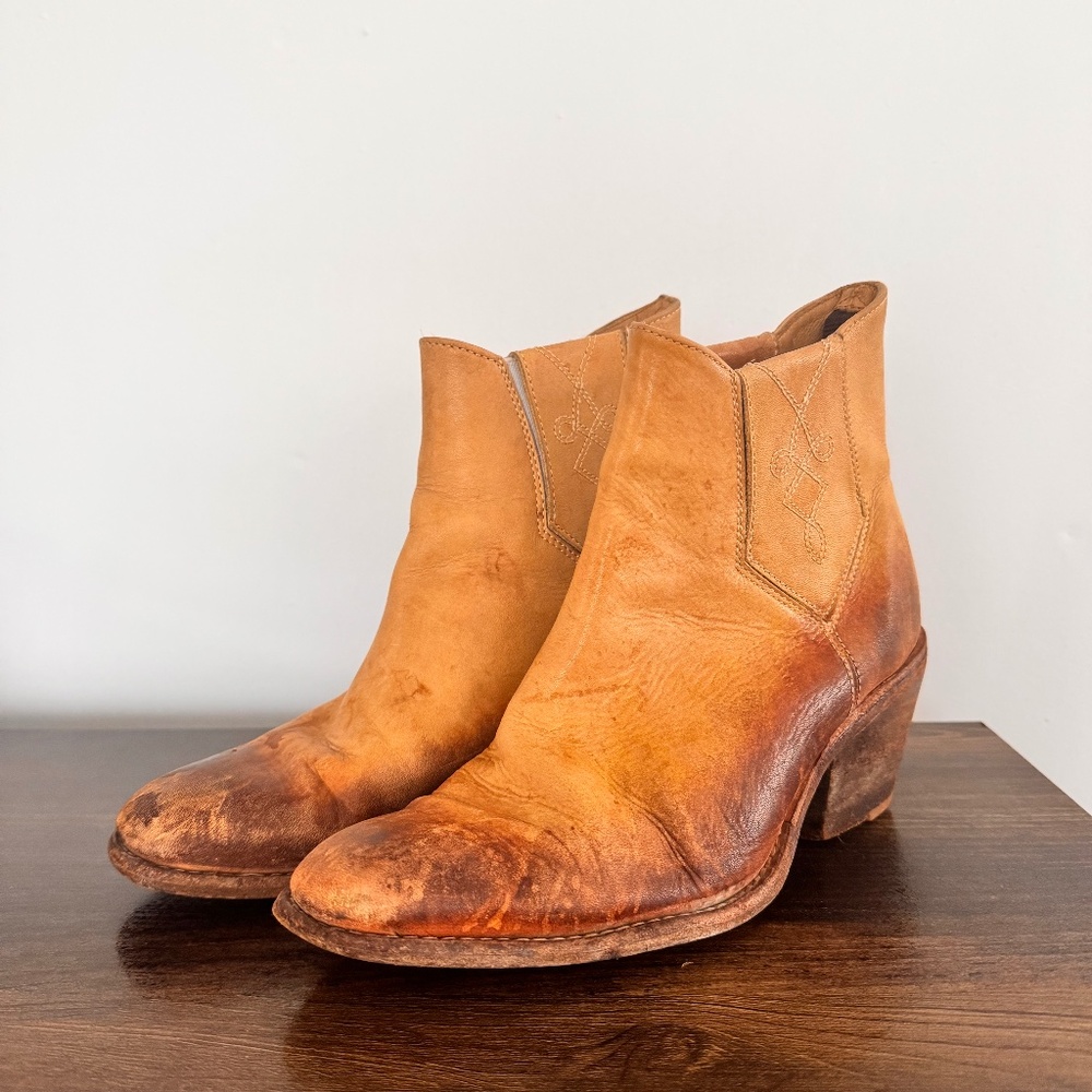 Faryl Robin + Free People Distressed Ankle Boots